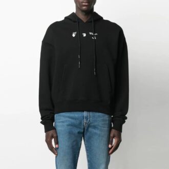 SS21 Estampado de motivos, versión holgada, negro