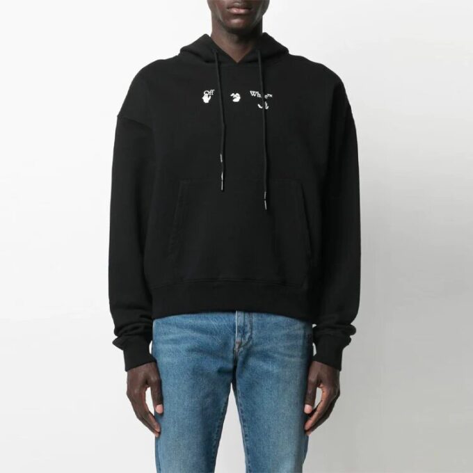 SS21 Estampado de motivos, versión holgada, negro