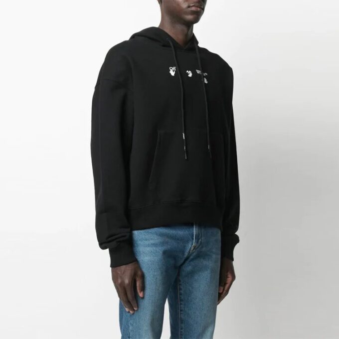 SS21 Estampado de motivos, versión holgada, negro