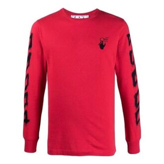 SS21 Estampado geométrico Manga larga Versión de corte ajustado Rojo