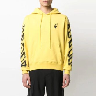 SS21 Impresión de logotipo con rotulador en spray, corte holgado, amarillo