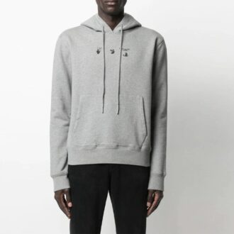SS21 Logo Arrows Alfabeto Estampado Corte Holgado Gris