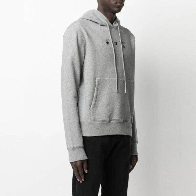 SS21 Logo Arrows Alfabeto Estampado Corte Holgado Gris