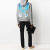 SS21 Logo Arrows Alfabeto Estampado Corte Holgado Gris