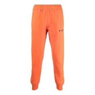 SS21 Logo Pantalones largos deportivos unisex naranja