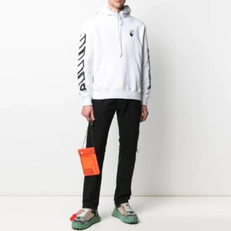 SS21 Spray Marker Logo Printing Loose Fit Blanco