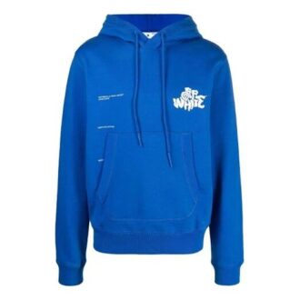 SS21 Suéter holgado con cordón y estampado de letras del logo, azul
