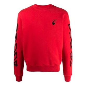 SS21 Versión casual con estampado de Arrows y cuello redondo, color rojo