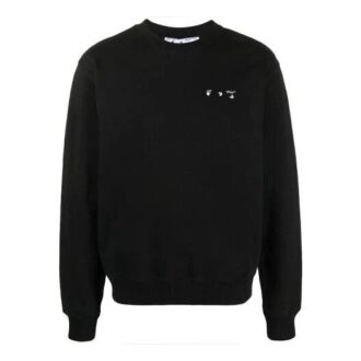 SS21 Versión de manga larga con cuello redondo y estampado de logotipo, color negro