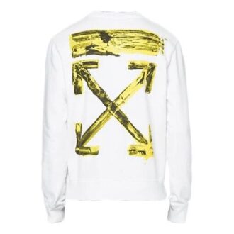Sudadera blanca con flechas de acrílico para hombre de C/O Virgil Abloh