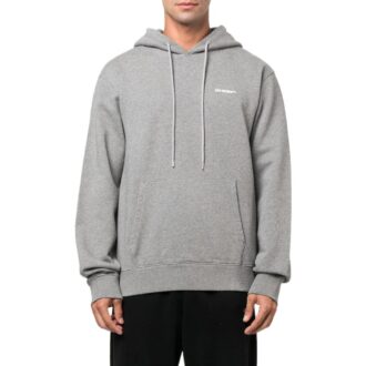 Sudadera con capucha ajustada y diseño de olas Diagonal «Gris jaspeado»