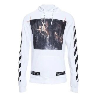 Sudadera con capucha Caravaggio para hombre, color blanco