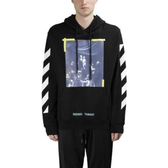 Sudadera con capucha de manga larga para hombre Cravaggio, color negro