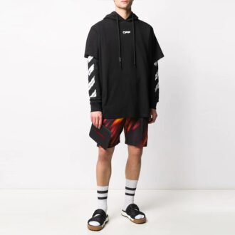 Sudadera con capucha de manga larga SS20 Airport Tape para hombre