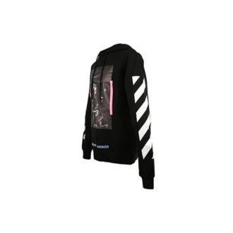 Sudadera con capucha Diag Caravaggio «Black Pink»