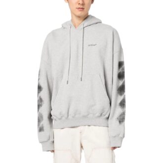 Sudadera con capucha Jumbo Arrow Boxy «Melange Grey Black»