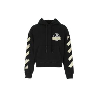 Sudadera con capucha Tape Arrows Over «Negro/Beige»
