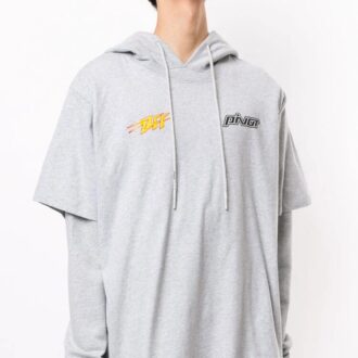 Sudadera con capucha y aplique del logotipo Pivo Flash FW20 para hombre, gris
