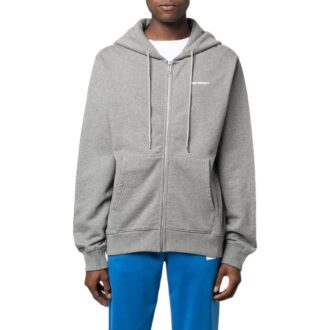 Sudadera con capucha y cordón con estampado gráfico «Gris»