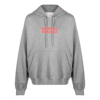 Sudadera con capucha y eslogan impreso «Gris»
