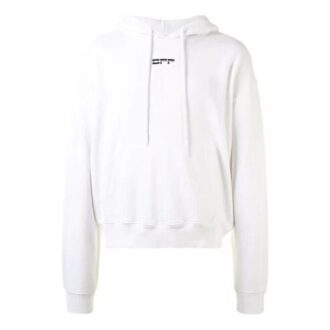 Sudadera con capucha y estampado de logotipo FW20 para hombre, color blanco