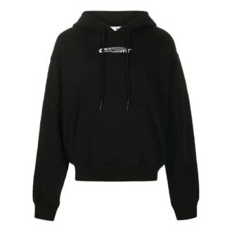 Sudadera con capucha y estampado FW20 para hombre, color negro