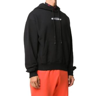 Sudadera con capucha y estampado FW20 para hombre, color negro