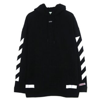 Sudadera con capucha y flechas «Negro-Blanco»