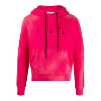 Sudadera con capucha y logo descolorido FW20, rosa