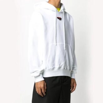Sudadera con capucha y logo FW20 para hombre, color blanco