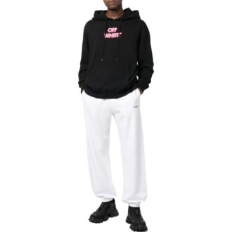 Sudadera con capucha y logotipo impreso «Negro»