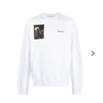 Sudadera con estampado de Caravaggio «Blanco»