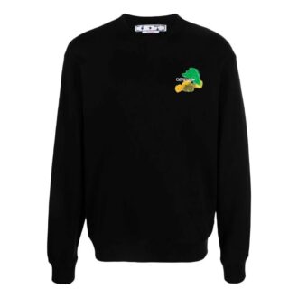 Sudadera de cuello redondo con flecha cepillada SS23