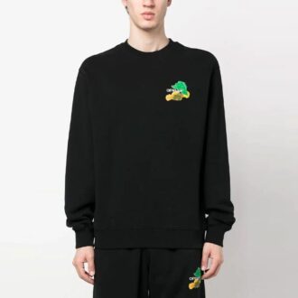 Sudadera de cuello redondo con flecha cepillada SS23
