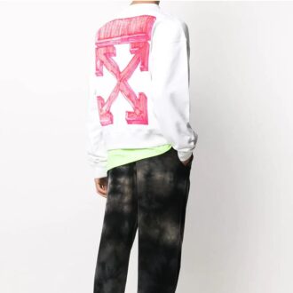 Sudadera de cuello redondo con flechas