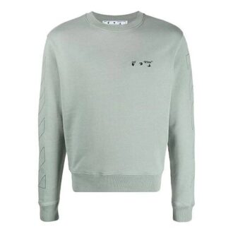 Sudadera de cuello redondo con logo «Jadeite/Negro»
