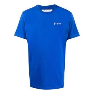 Sudadera de cuello redondo con logo para hombre, azul