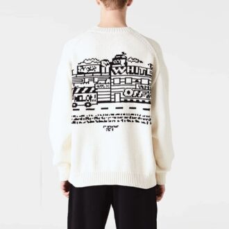 Sudadera de cuello redondo Graffiti Zine «Off-White»