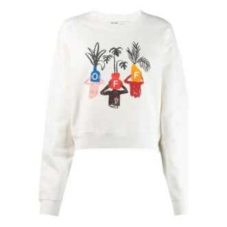 Sudadera de cuello redondo Off-White Graft Arrows en blanco