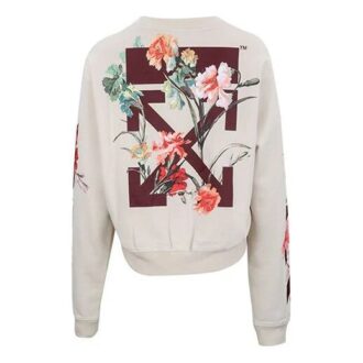 Sudadera de moda de lujo Off-White «Blanco crema»