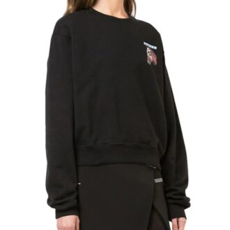 Sudadera holgada de algodón Off-White con logotipo de caballo
