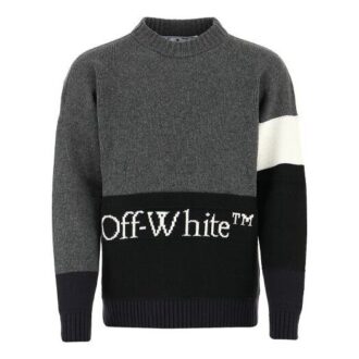 Suéter con estampado de logotipo FW20 para hombre, gris