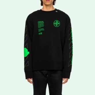 Suéter de hombre con logotipo y diseño de flechas fluorescentes Arrows