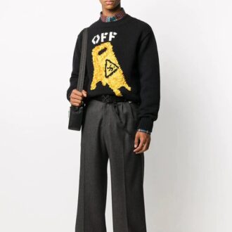 Suéter de hombre FW20 Negro/Amarillo