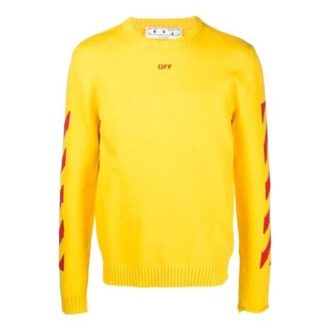 Suéter de hombre SS21, corte ajustado, amarillo