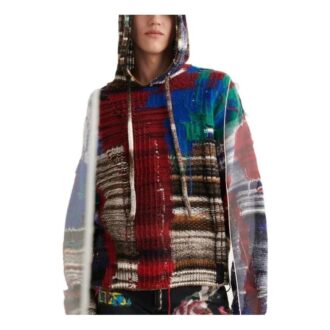 Suéter de lana de manga larga con capucha y bloques de color Off-White para hombre FW22