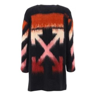 Suéter de mohair con degradado geométrico Off-White Negro