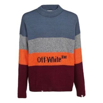 Suéter de rayas multicolor para hombre Multicolor