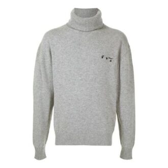 Suéter unisex con bordado del logotipo de la temporada primavera-verano 2021, color gris