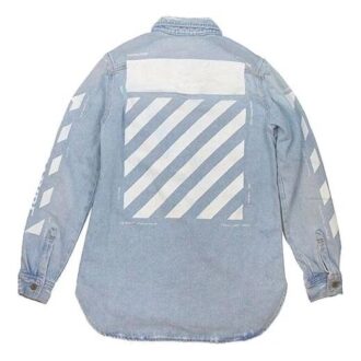 Temperature C/O Virgil Abloh Camisa Denim para hombre Temperature Azul claro